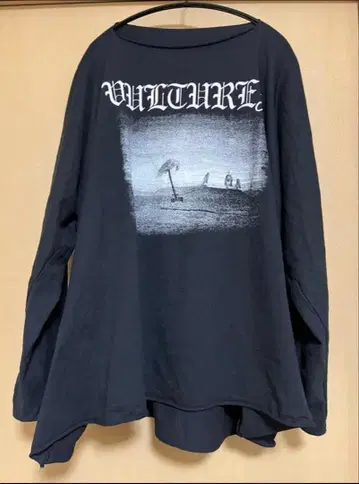 YEEZY VULTURE 7부 소매 티셔츠 블랙