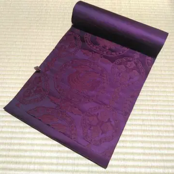 보라색 실크 나고야 오비