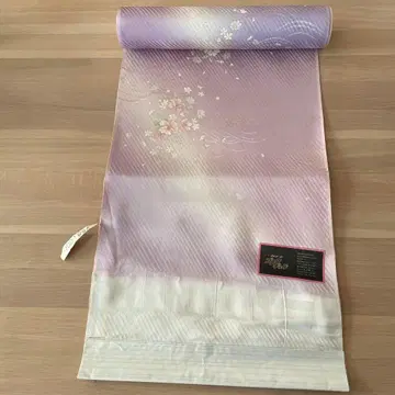 코몬 기모노 옷감 핑크 보라색