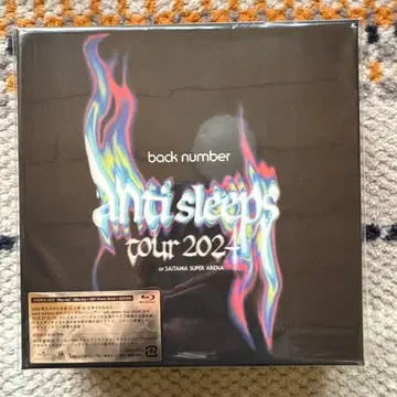 back number ani sleeps tour 2024 Blu-ray
