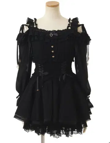 LIZLISA 오프숄더 쉬폰 셋업