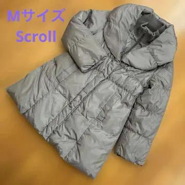 롱 다운 코트 여성용 베이지 A라인