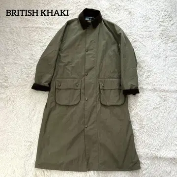 BRITISH KHAKI 헌팅 코트 카키 롱 코트 맥시 길이