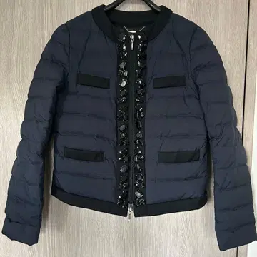 LOVELESS 화이트 구스 다운 비쥬 네이비