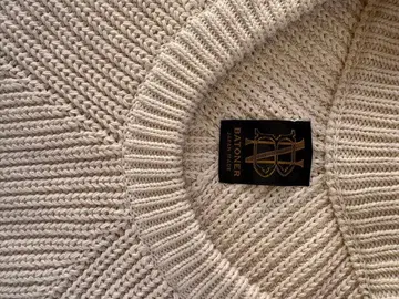 BATONER 아이보리 긴팔 니트 스웨터