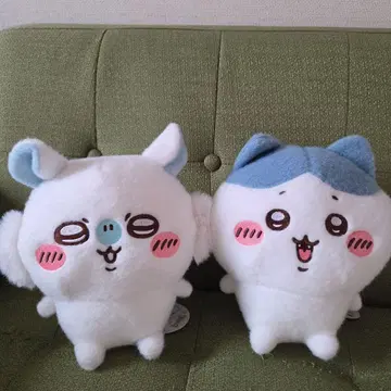 선착순 (치이카와) 시-푸와 봉제 인형 하치와레 모몽가 2세트