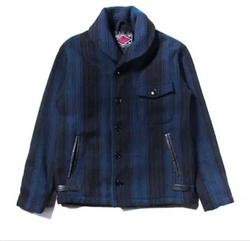 새상품급 CutRate 체크 숄 칼라 자켓