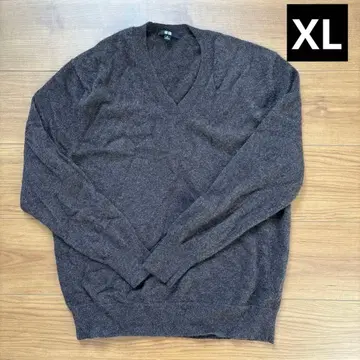 유니클로 UNIQLO 캐시미어 스웨터 여성용 XL 다크 브라운