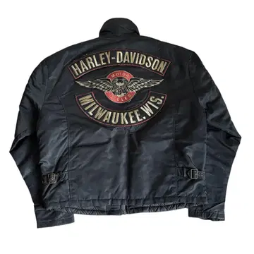 90s 00s 할리데이비슨 나일론 바이커 자켓 레이싱