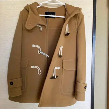 맥피 코트 투모로우랜드 더플 코트 카멜 36