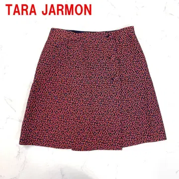 A6746 타라 자몽 미디 스커트 랩 스커트 올 패턴 네이비 빨간색 40