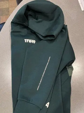 TFW49 후드 부착 맨투맨 팬츠 다크 그린