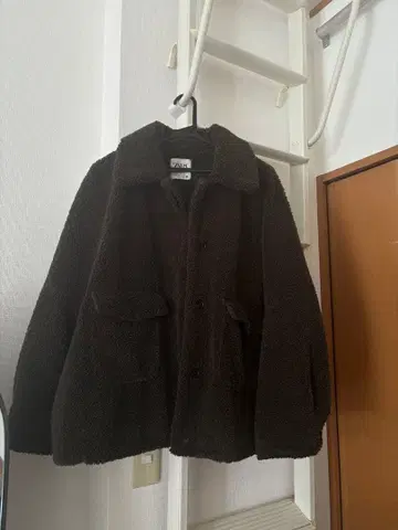 보아 자켓 다크 브라운