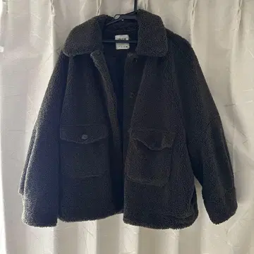 보아 자켓 다크 브라운