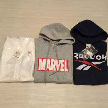 Reebok 등 후드티 3점 [ 미사용 새상품 ]