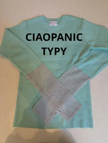 CIAOPANIC TYPY 민트 그린 긴팔 니트 스웨터