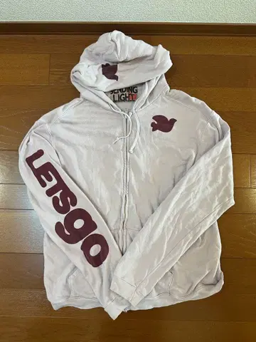 FREE CITY 옅은 핑크 집업 후드티 사이즈 3