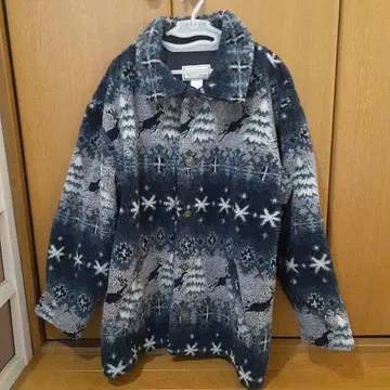 [ 80'sUSA L.L.Bean ] 보아 자켓 노르딕 무늬