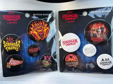 스트레인저 싱스 3COINS 콜라보 캔뱃지 5개 세트 2종