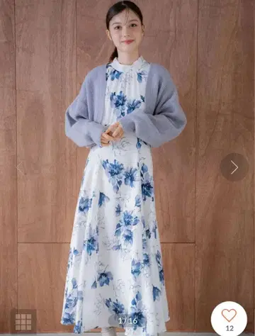 노엘라 가든 라인 플라워 원피스