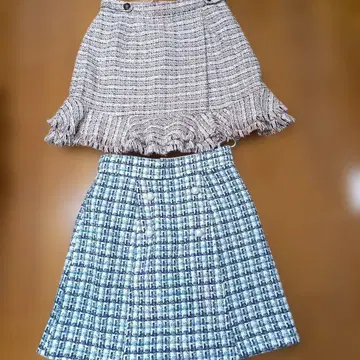 리랜드트루 트위드 미니 스커트 & 숏팬츠 2세트