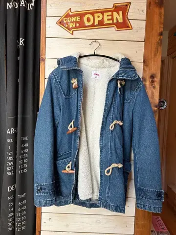 EDWIN 플리스 라이닝 데님 자켓 L