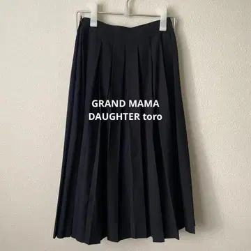 GRAND MAMA DAUGHTER toro 네이비 플리츠 스커트