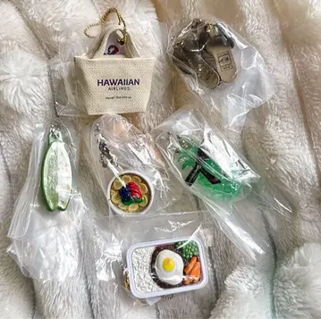 하와이 기념품 미니어처 컬렉션2 하와이안 항공 토트 로코모코