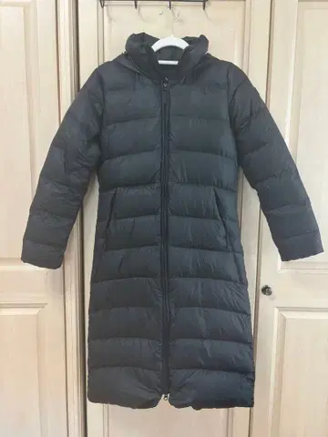The North Face 블랙 롱 다운 자켓