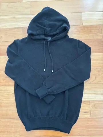 BAFY 블랙 니트 후드티 100% 코튼 사이즈 48