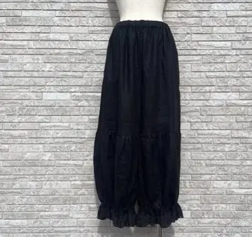 사만사 모스모스*타치카와 한정판 린넨 물방울 개더 팬츠