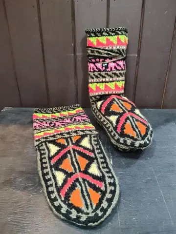 이란제 손뜨개질 룸삭스 (롱) 아크릴 마스레이 마을 [1-11]