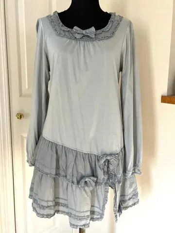 PINK HOUSE 프릴 티셔츠