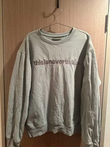 thisisneverthat 맨투맨 라이트 그린 L 사이즈