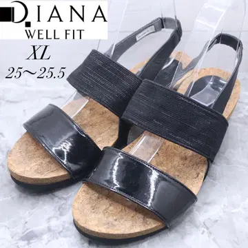 [ 210 ] DIANA 다이애나 샌들 코르크 밑창 블랙 25 25.5