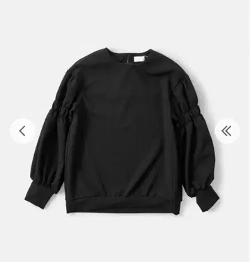 [미사용 새상품] SONO 퍼프 슬리브 풀오버 블랙