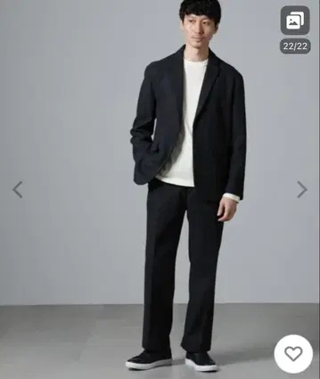 nano universe 캐주얼 수트 다크 그레이 셋업