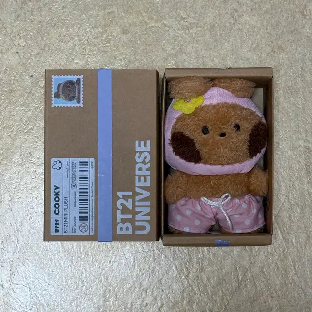 방탄소년단 정국 BT21 COOKY 미니 플러시 태닝 쿠키