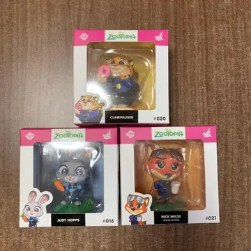 주토피아 코스튬 주디 닉 크로우하우저 피규어