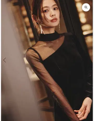 [ 2025 ] anuans 시어 콤비 타이트 원피스