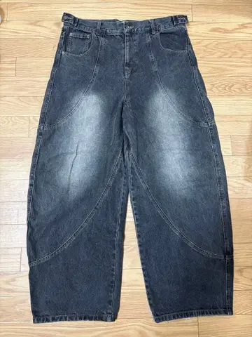 9090 Yoke denim balloon pants