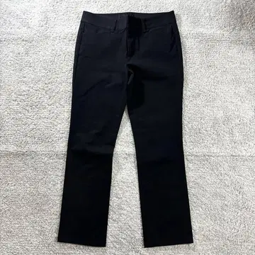 UNIQLO 스트레이트 팬츠 스트레치 출퇴근 캐주얼 베이직 블랙