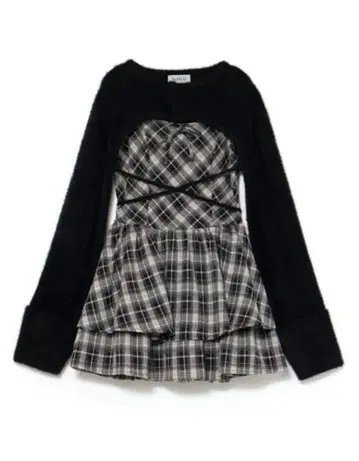 BUBBLES 오픈넥 개더 원피스