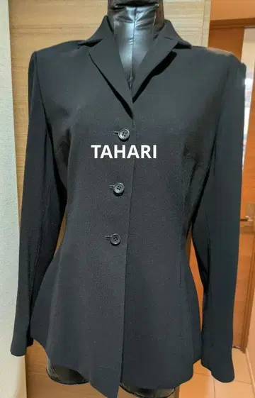 TAHARI 미착용 테일러드 칼라 자켓 블랙 L(8)