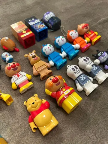 호빵맨 블록라보 피규어 블록 인형 키링 중고