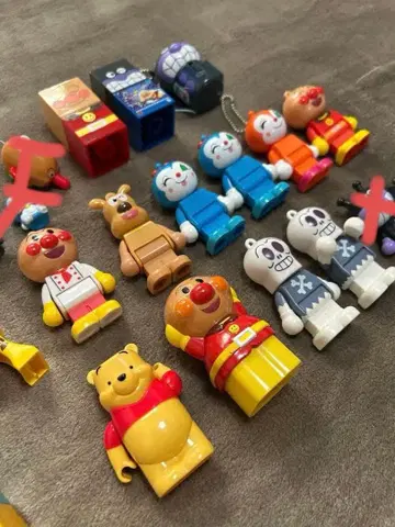 호빵맨 블록라보 피규어 블록 인형 키링 중고