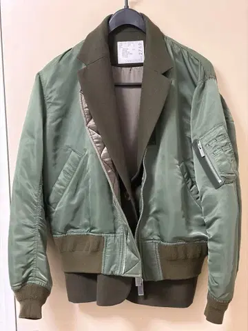 sacai MA-1 테일러드 도킹 블루종