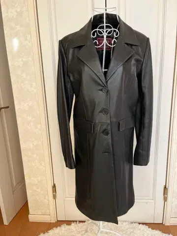 OAKWOOD 가죽 코트 블랙