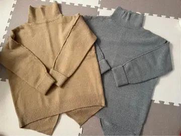 EGOIST 에고이스트 하이넥 리브 스웨터 2색 세트