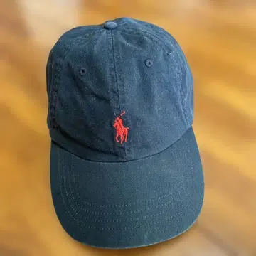 POLO 네이비 캡 말 자수